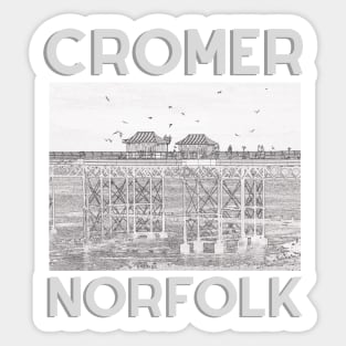Cromer Pier Seagulls Sticker